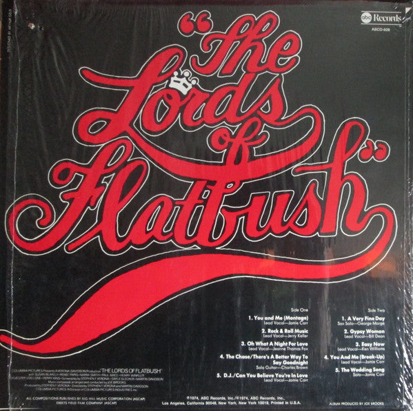 Joe Brooks – The Lords Of Flatbush (The Original Soundtrack Recording)(used)