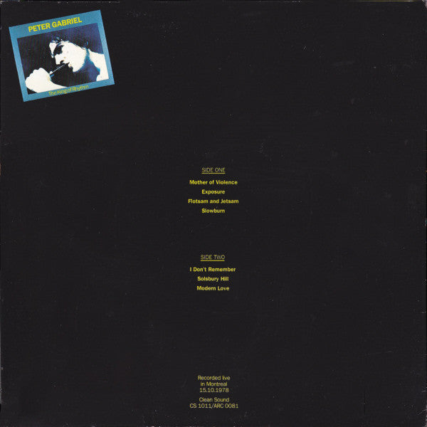 Peter Gabriel – Live In Montreal - King Of Rhythm Vol. 2 (used)