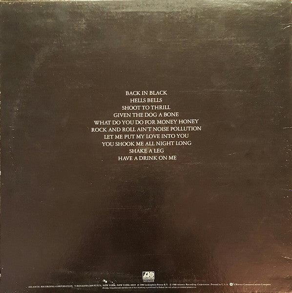 AC/DC – Back In Black (used)