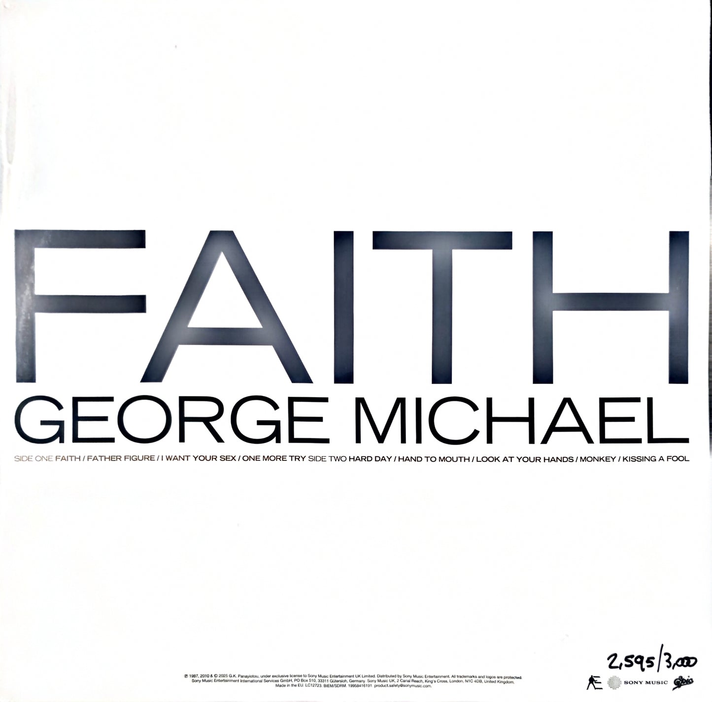 George Michael – Faith (new)(2026 Pressing)