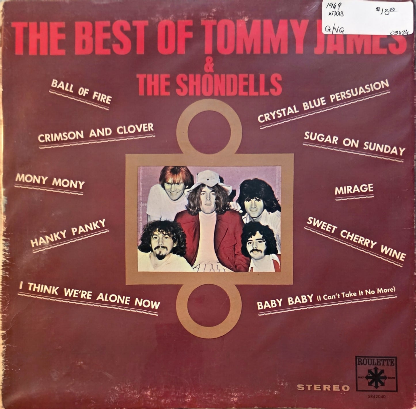 Tommy James & The Shondells – The Best Of Tommy James & The Shondells (used)(1969 Pressing)