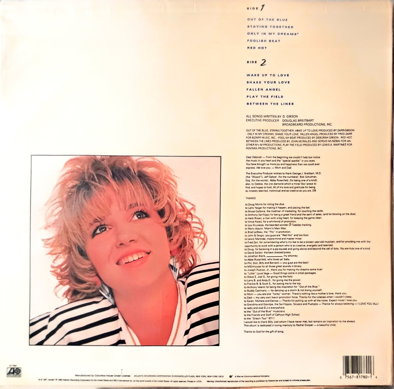 Debbie Gibson – Out Of The Blue (used)(1987 Pressing)