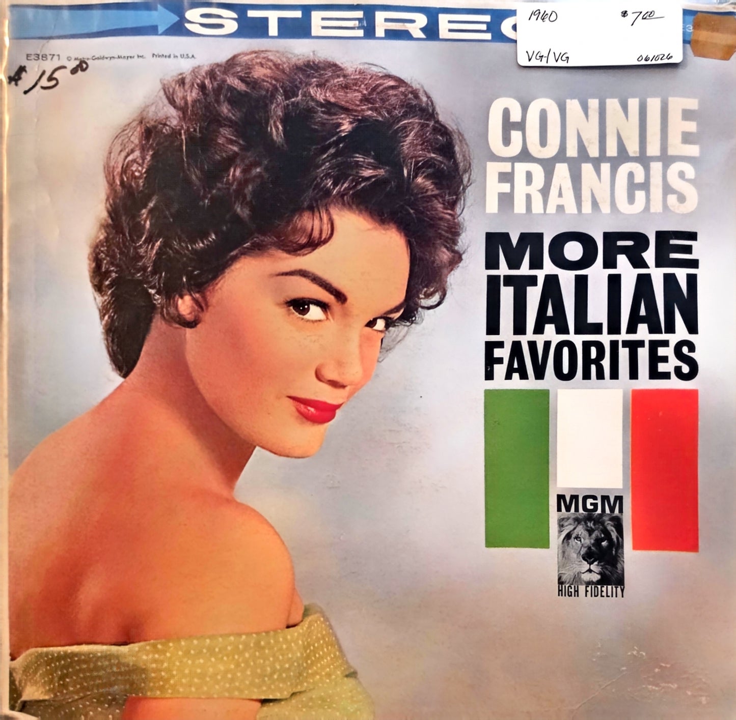 Connie Francis – More Italian Favorites (used)(1960 Pressing)