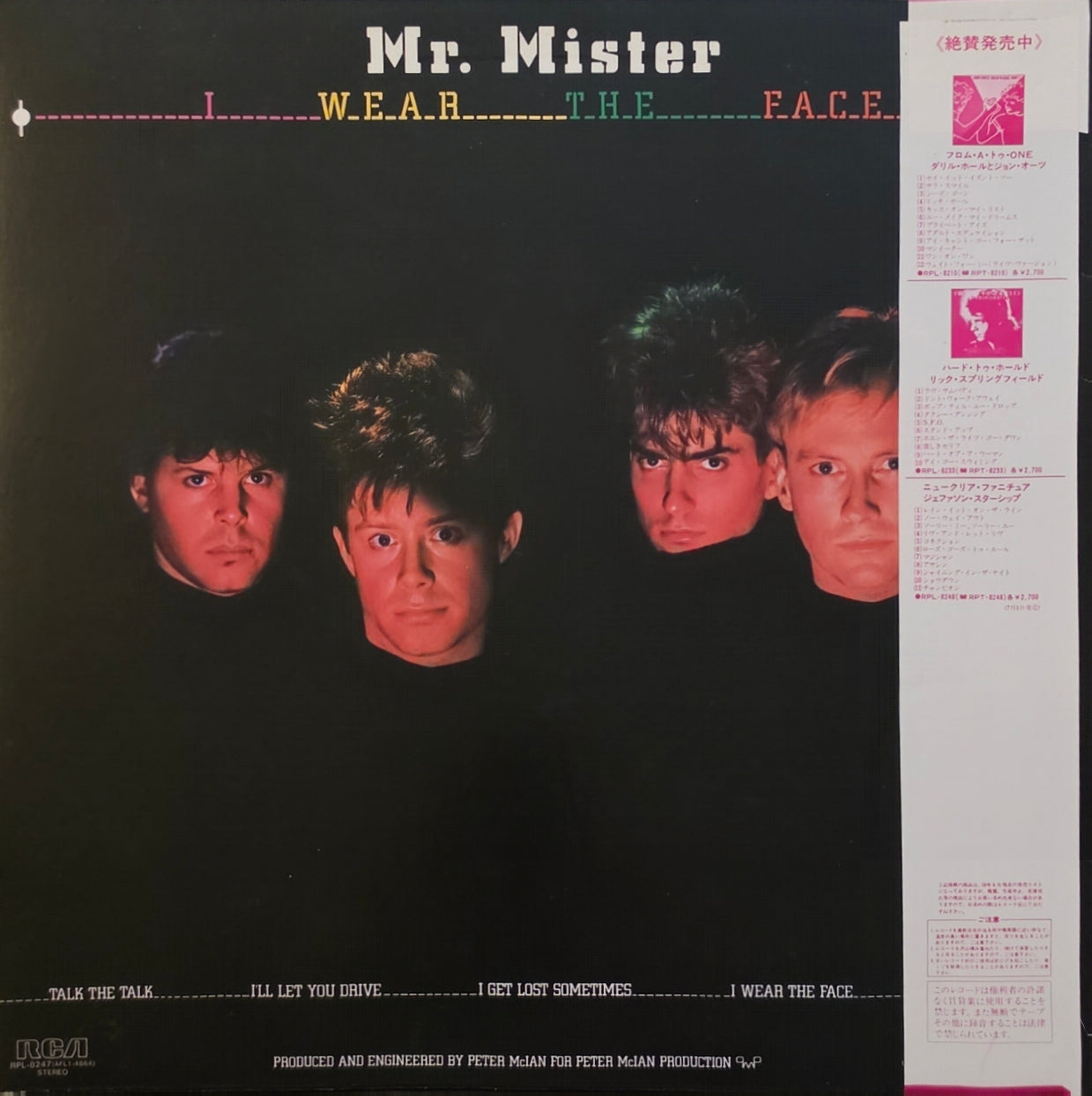 Mr. Mister – I Wear The Face (used)(1984 Japanese Pressing)