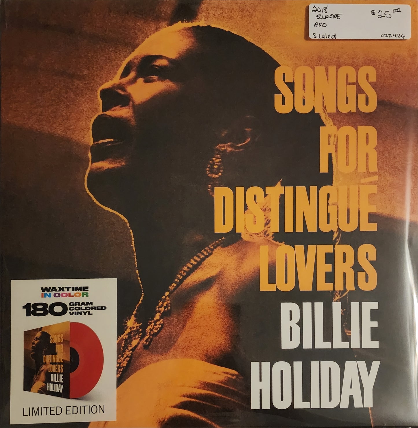 Billie Holiday – Songs For Distingué Lovers (new)(2018 Pressing)
