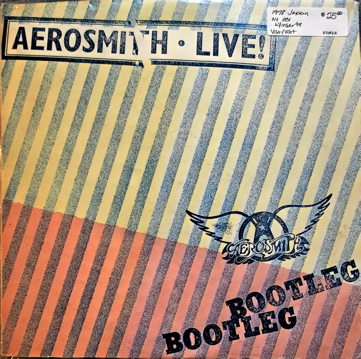 Aerosmith = エアロスミス* – Live! Bootleg  (used)(1978 Japanese Pressing)
