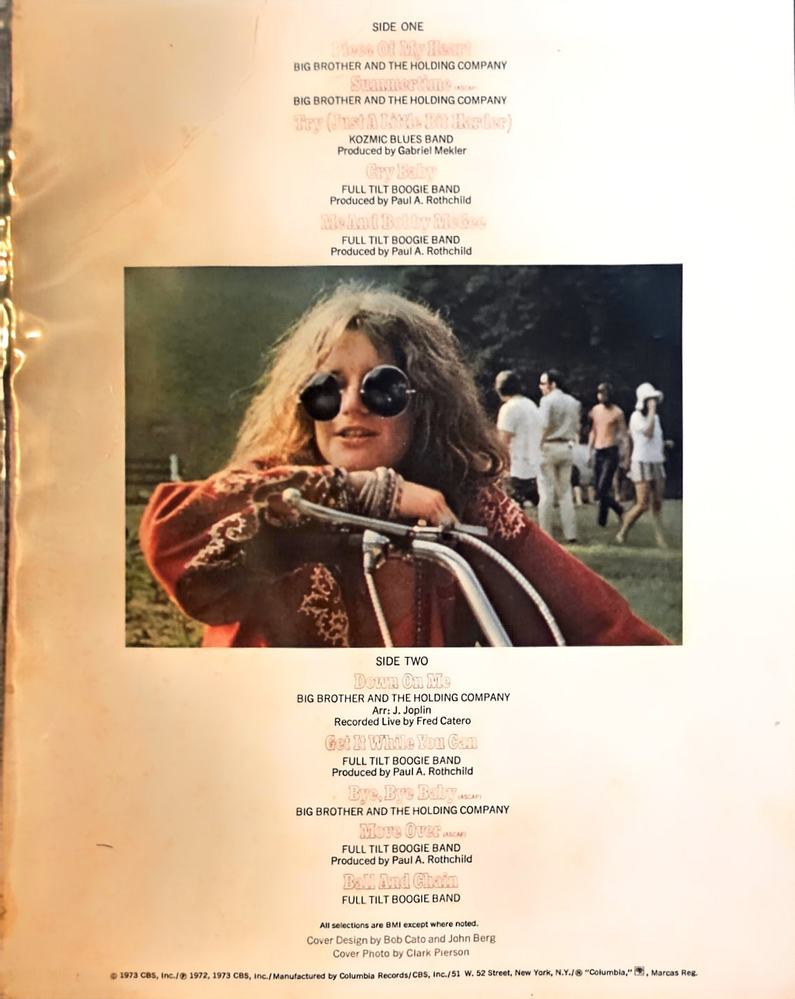 Janis Joplin – Janis Joplin's Greatest Hits (used)(1973 Pressing)