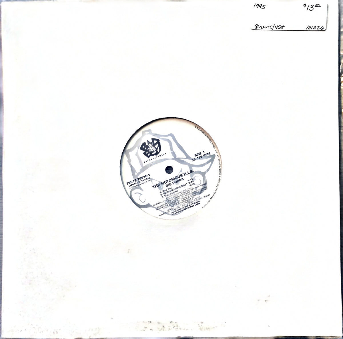 The Notorious BIG* – Big Poppa (used)(1995 Pressing)