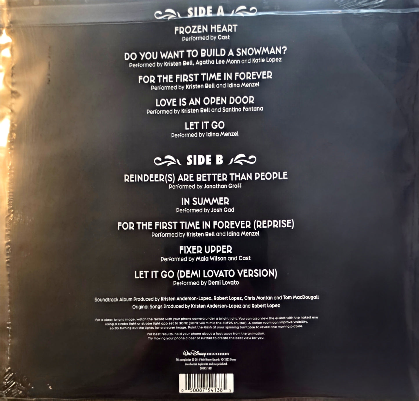 Frozen: The Songs (new)(2023 Pressing)