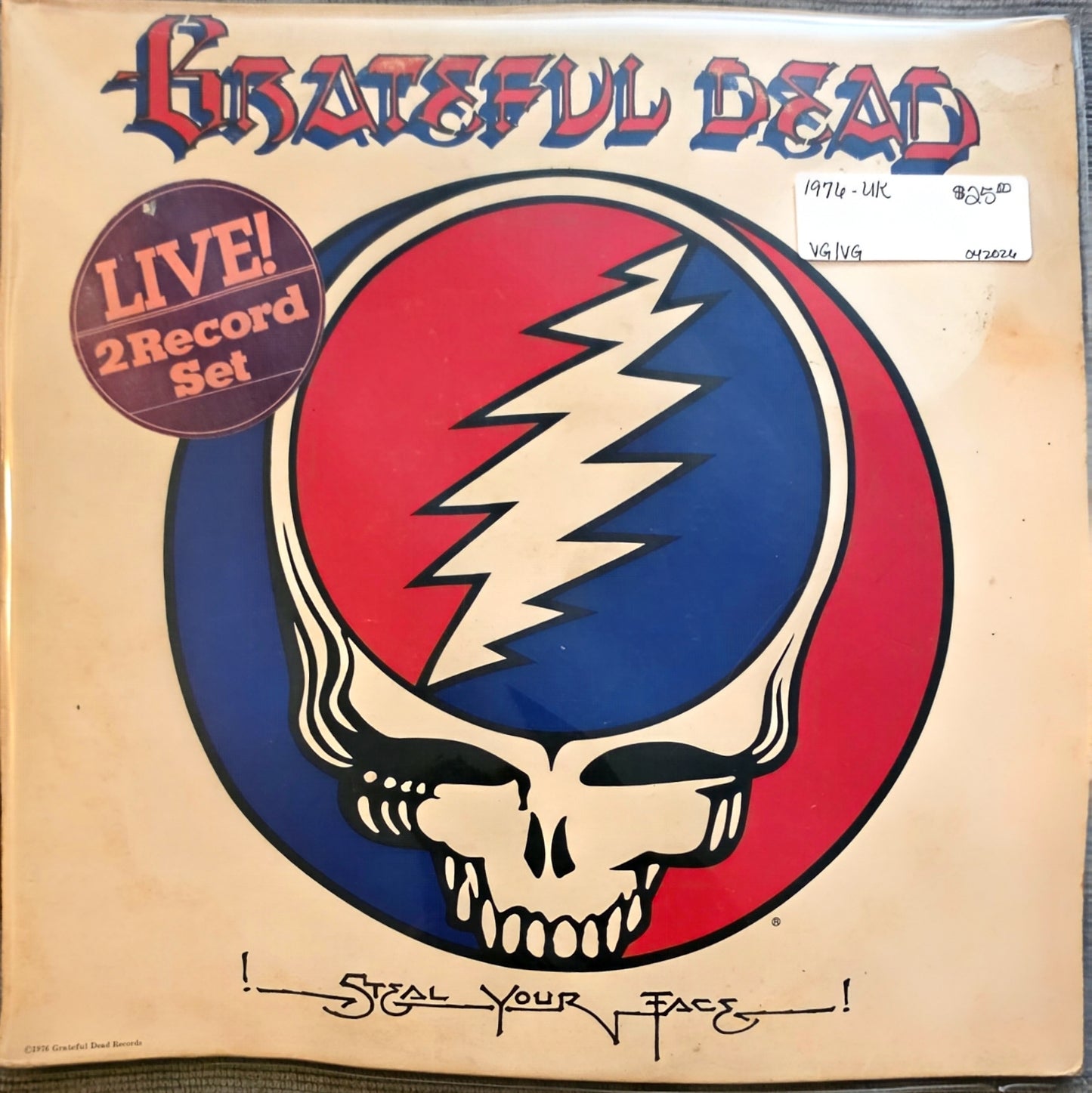 Grateful Dead – Steal Your Face (used)(1976 Pressing)