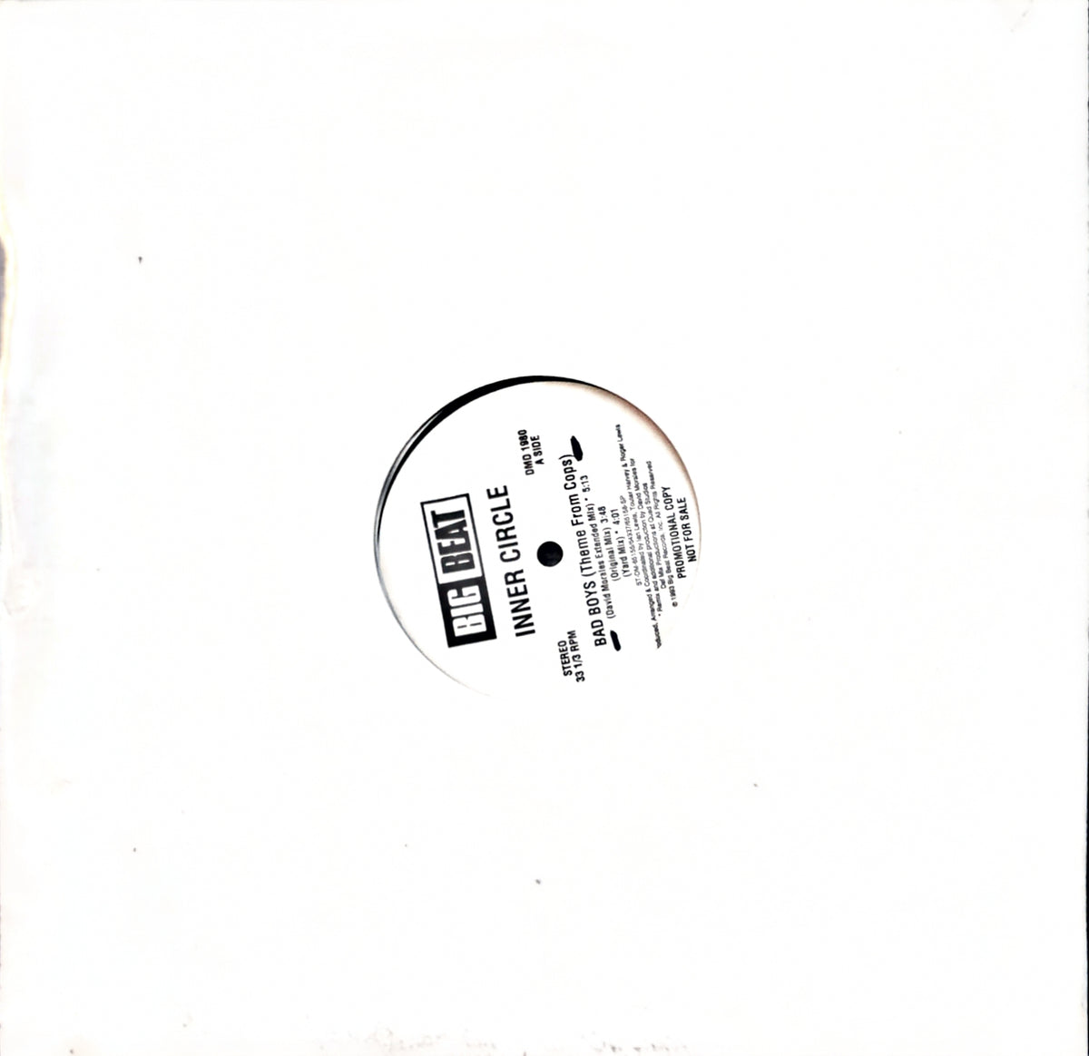 Inner Circle – Bad Boys (Theme From Cops) (used)(1993 Pressing)