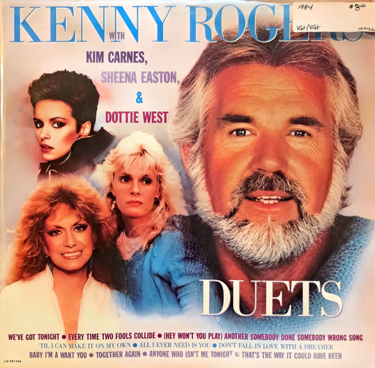 Kenny Rogers With Kim Carnes, Sheena Easton & Dottie West – Duets (used)(1984 Pressing)
