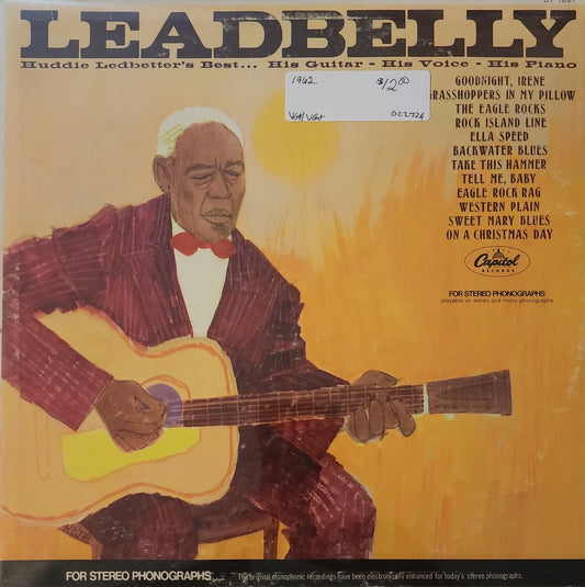 Leadbelly – Huddie Ledbetter's Best... His Guitar - His Voice - His Piano (used)(1962 Pressing)