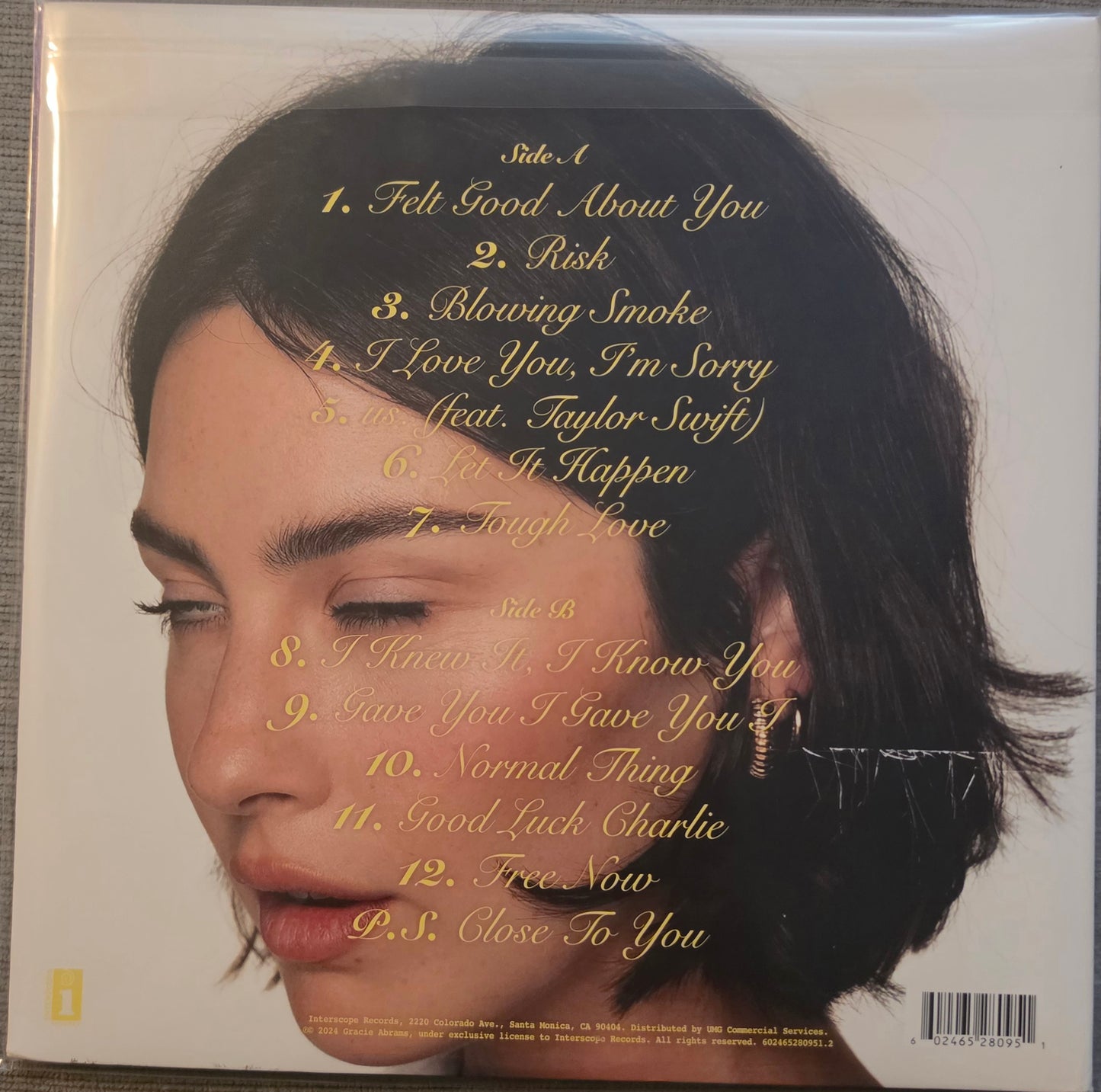 Gracie Abrams – The Secret Of Us (new)(2024 Pressing)