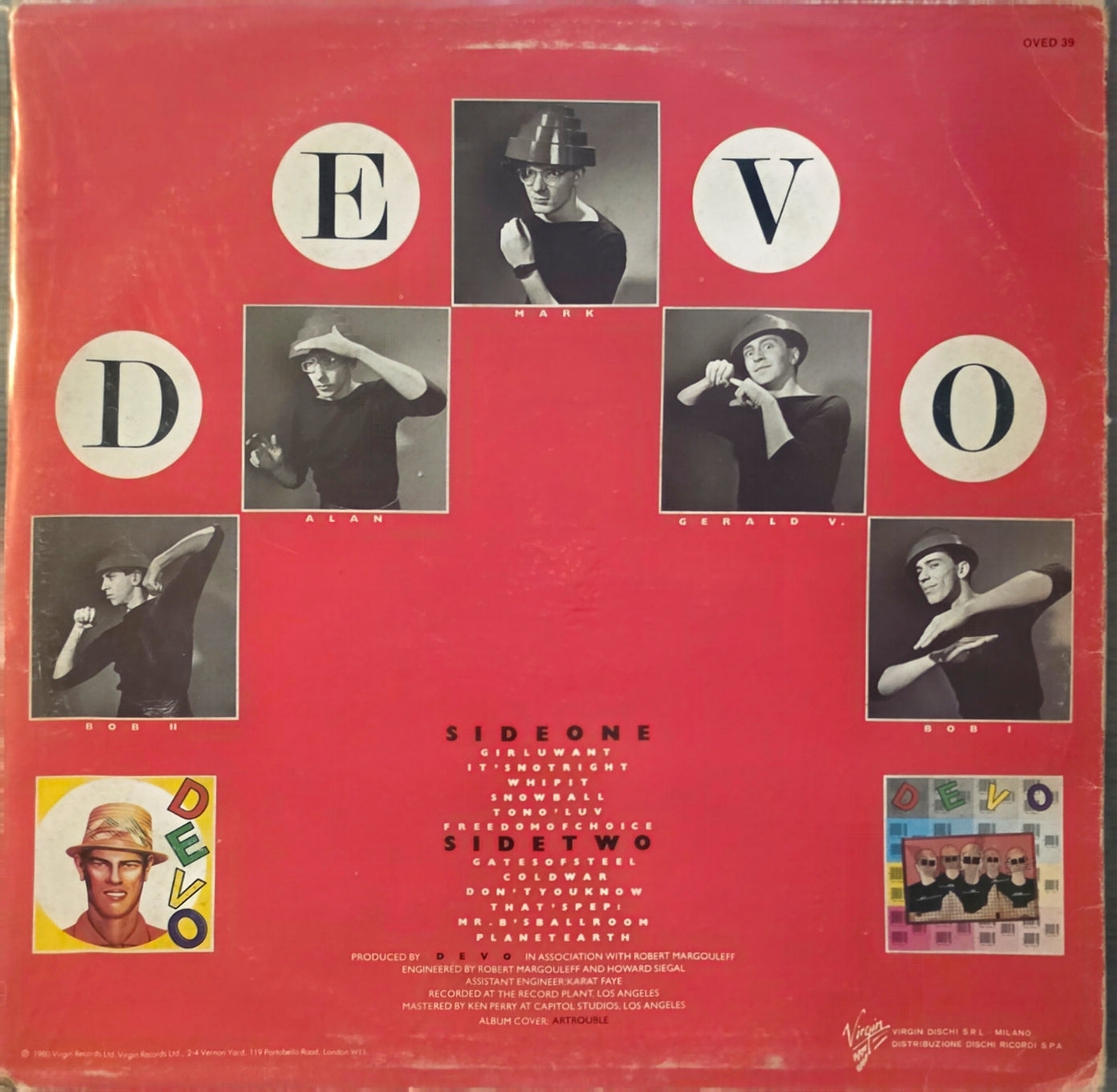 Devo – Freedom Of Choice (used)(1980 Italy Pressing