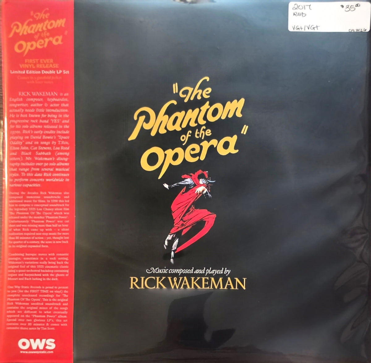 Rick Wakeman – The Phantom Of The Opera (used)(2017 Pressing)