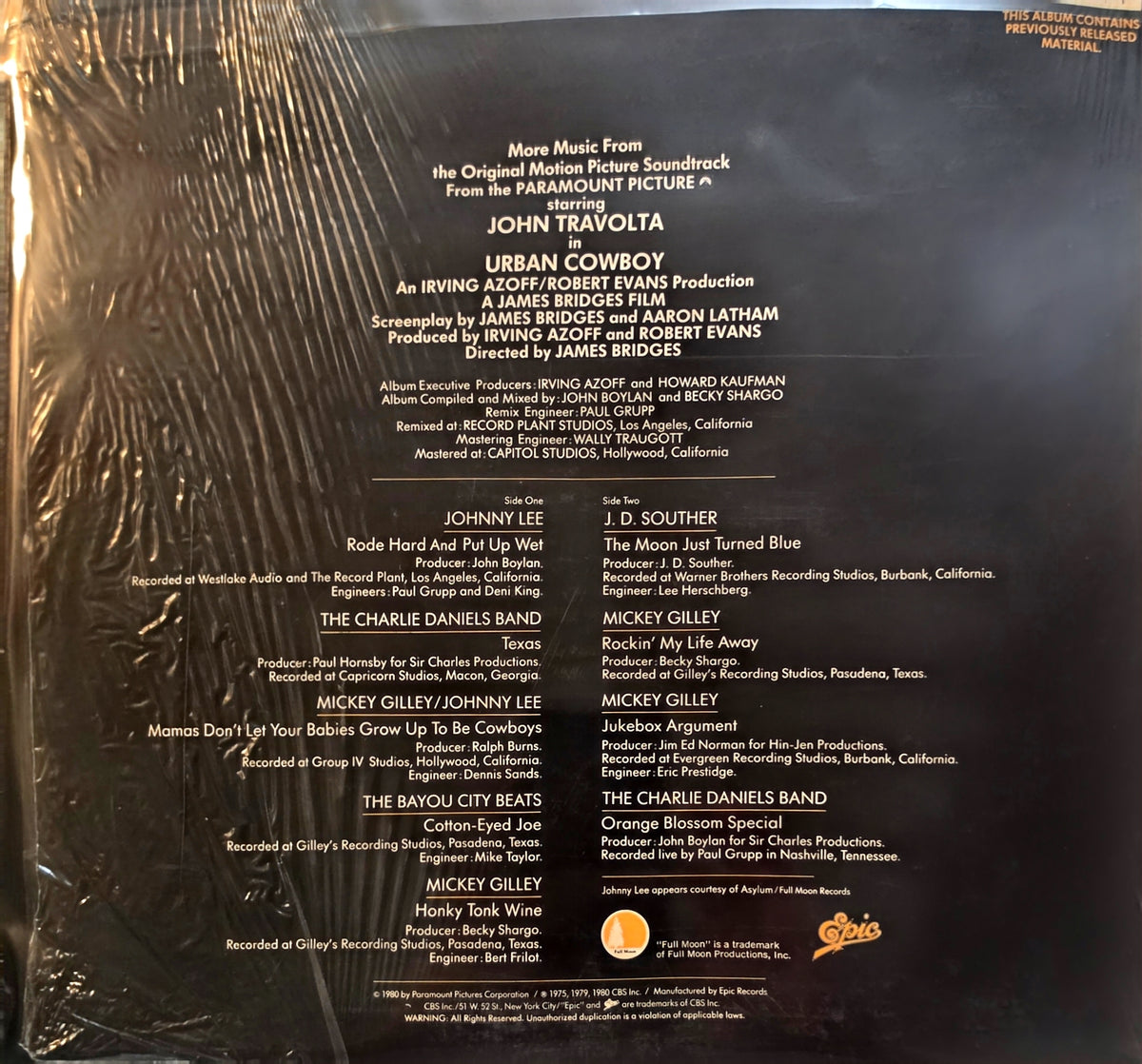 Urban Cowboy II (Soundtrack) (used)(1980 Pressing)