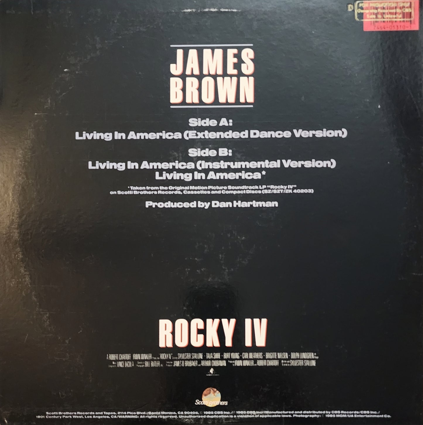 James Brown – Living In America (used)(1985 Pressing)