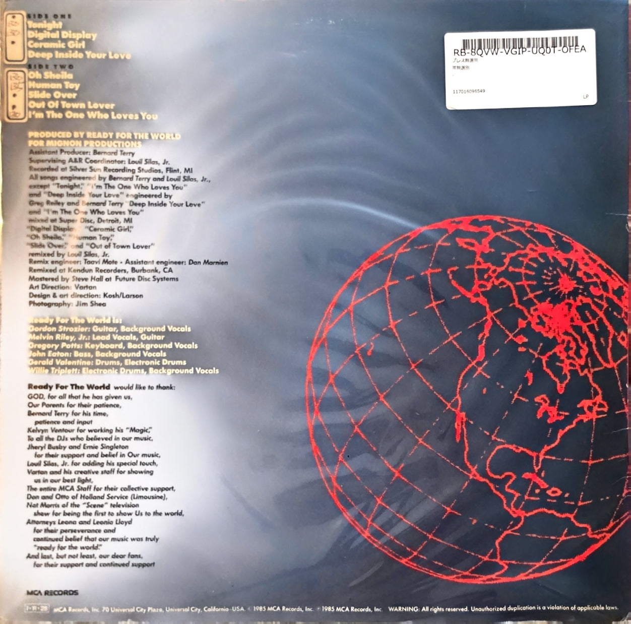 Ready For The World – Ready For The World (used)(1985 Japanese Pressing)