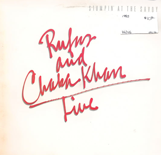 Rufus And Chaka Khan – Stompin' At The Savoy (used)(1983 Pressing)