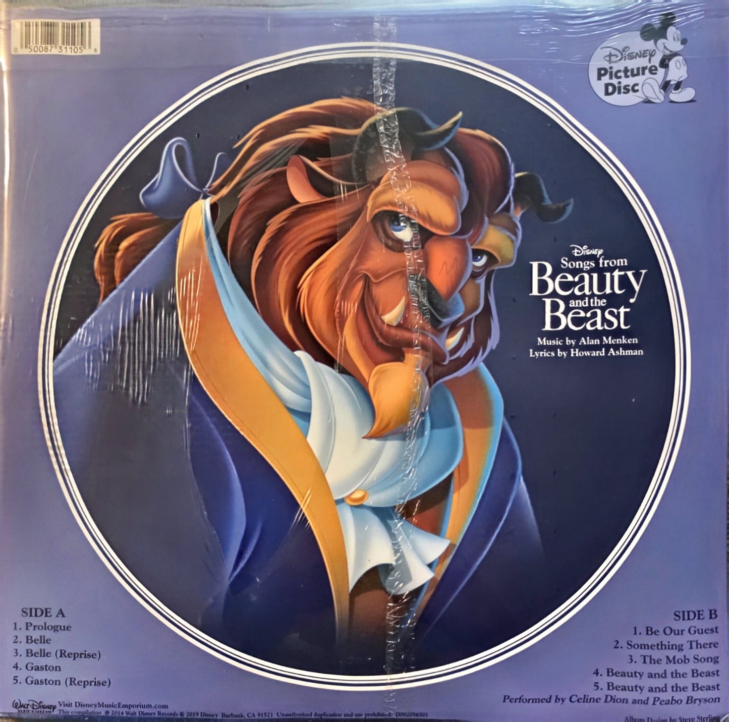 Disney's - Songs From Beauty And The Beast (new)(2019 Pressing)
