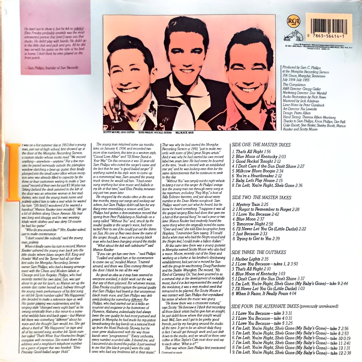 Elvis Presley – The Complete Sun Sessions (used)(1987 Pressing)