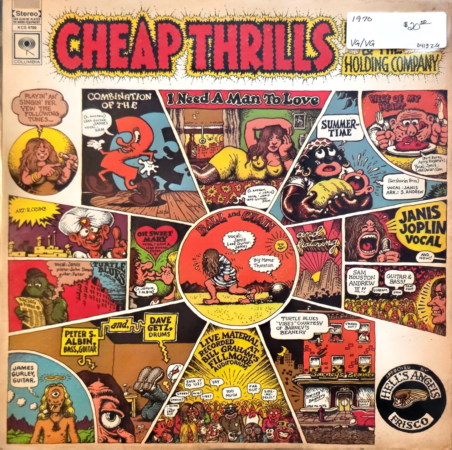 Big Brother & The Holding Company – Cheap Thrills (used)(1970 Pressing)