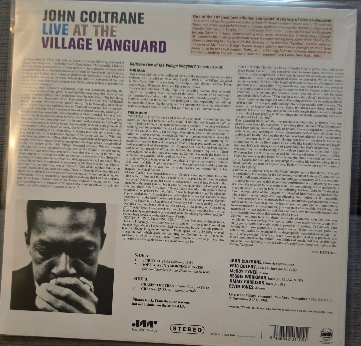 John Coltrane – "Live" At The Village Vanguard (new)(2012 Pressing)