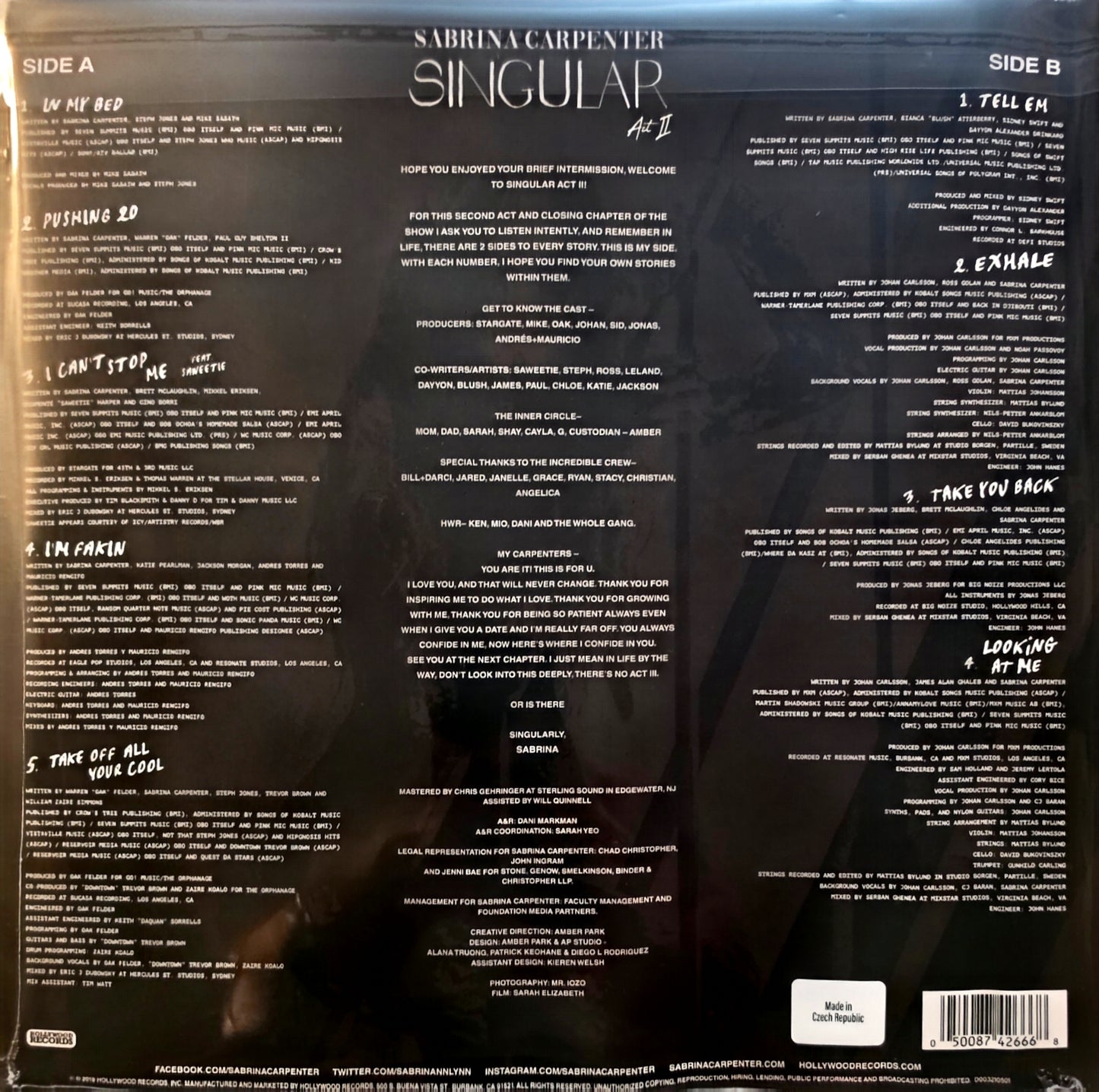 Sabrina Carpenter – Singular Act II (used)(2019 Pressing)