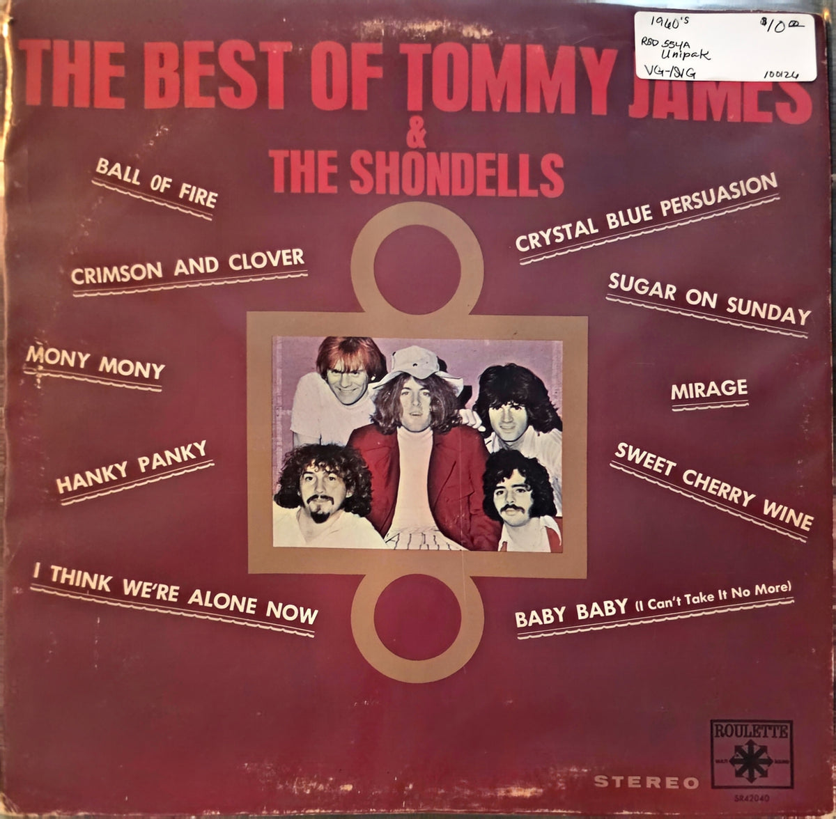 Tommy James & The Shondells – The Best Of Tommy James & The Shondells (used)(1969 Pressing)