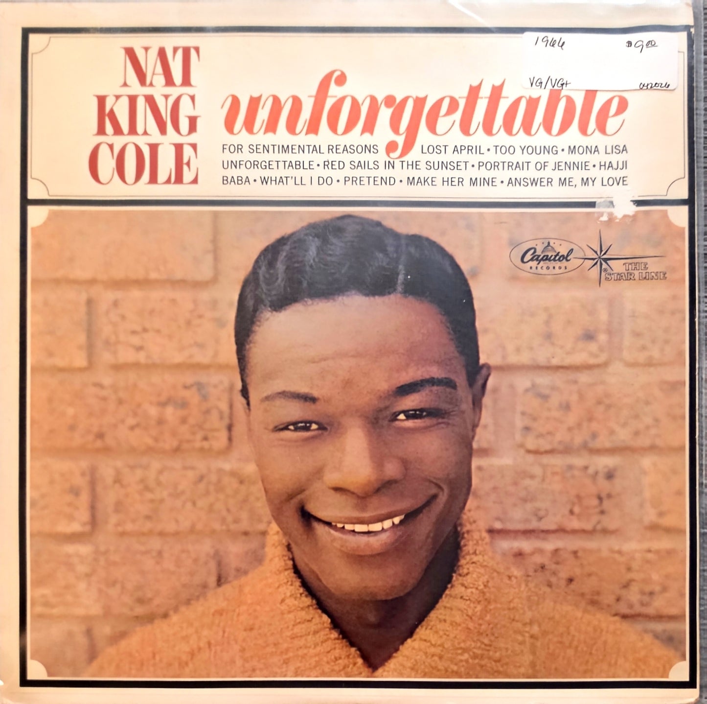 Nat King Cole – Unforgettable (used)(1966 Pressing)