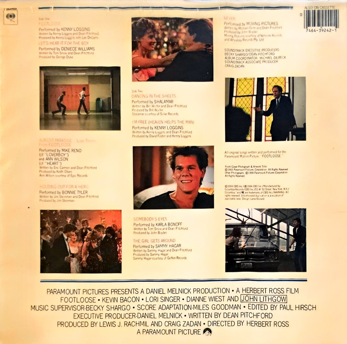Footloose (Soundtrack)(used)(1984 Pressing)