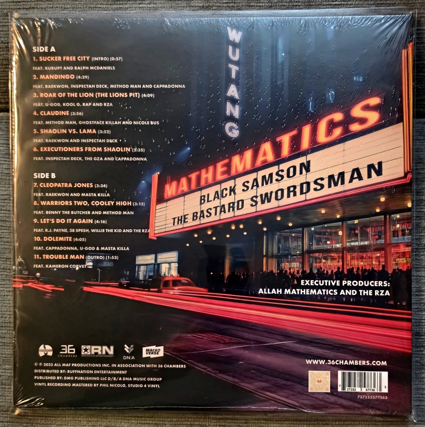 Wu-Tang* X Mathematics* – Black Samson, The Bastard Swordsman (new)(2025 Pressing)