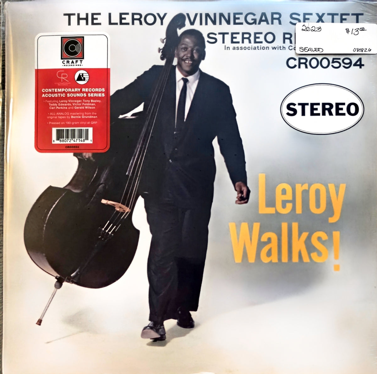 The Leroy Vinnegar Sextet – Leroy Walks! (new)(2023 Pressing)