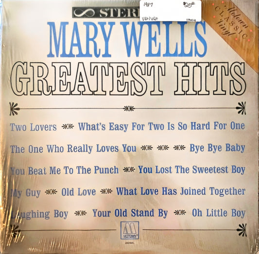 Mary Wells – Greatest Hits (used)(1987 Pressing)