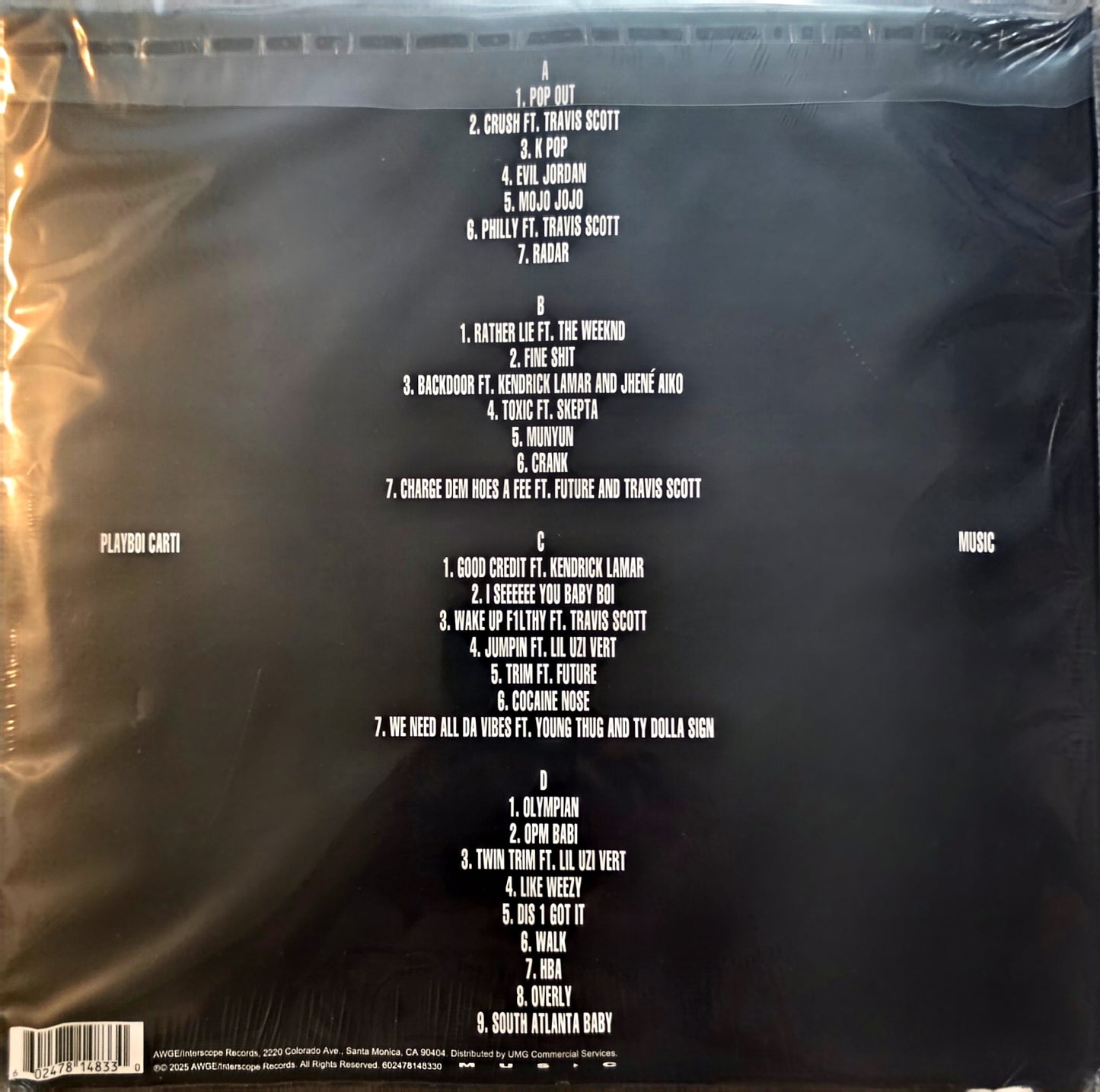 Playboi Carti – Music (new)(2025 Pressing)