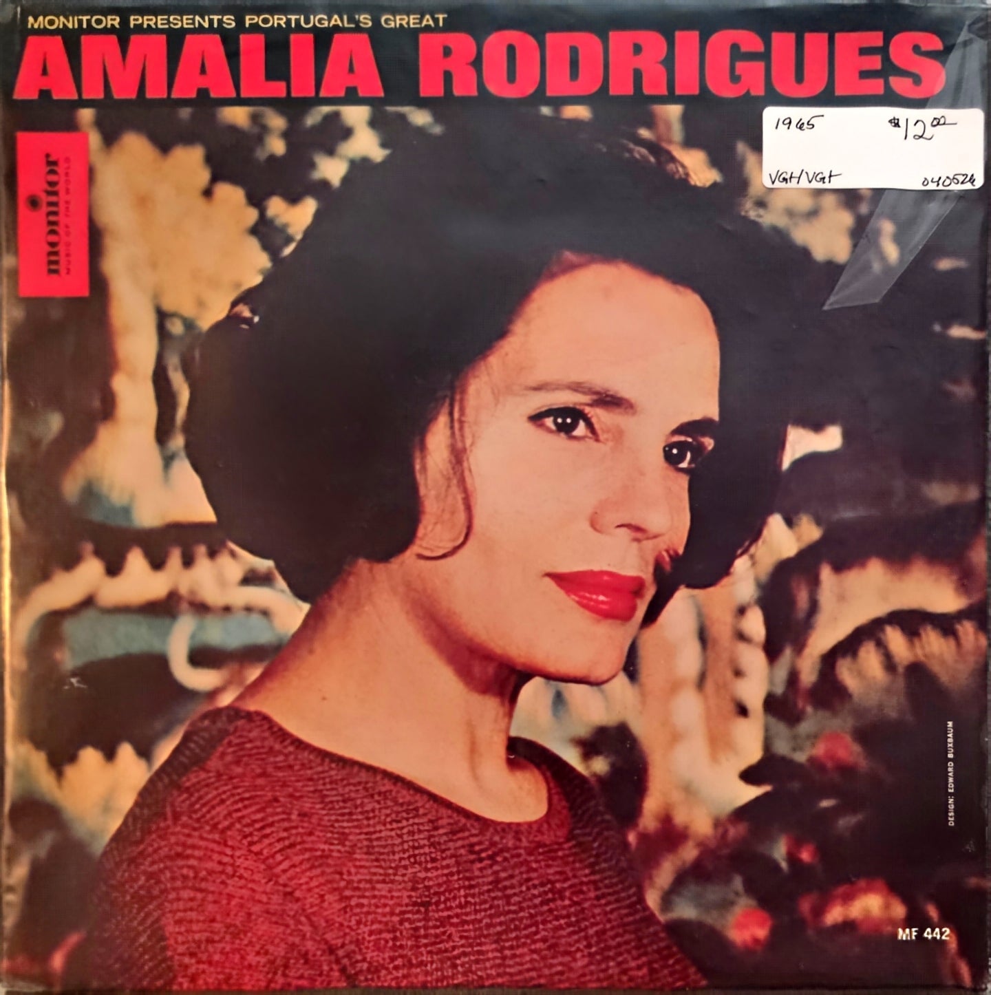 Amália Rodrigues – Portugal's Great Amalia Rodrigues (used)(1965 Pressing)