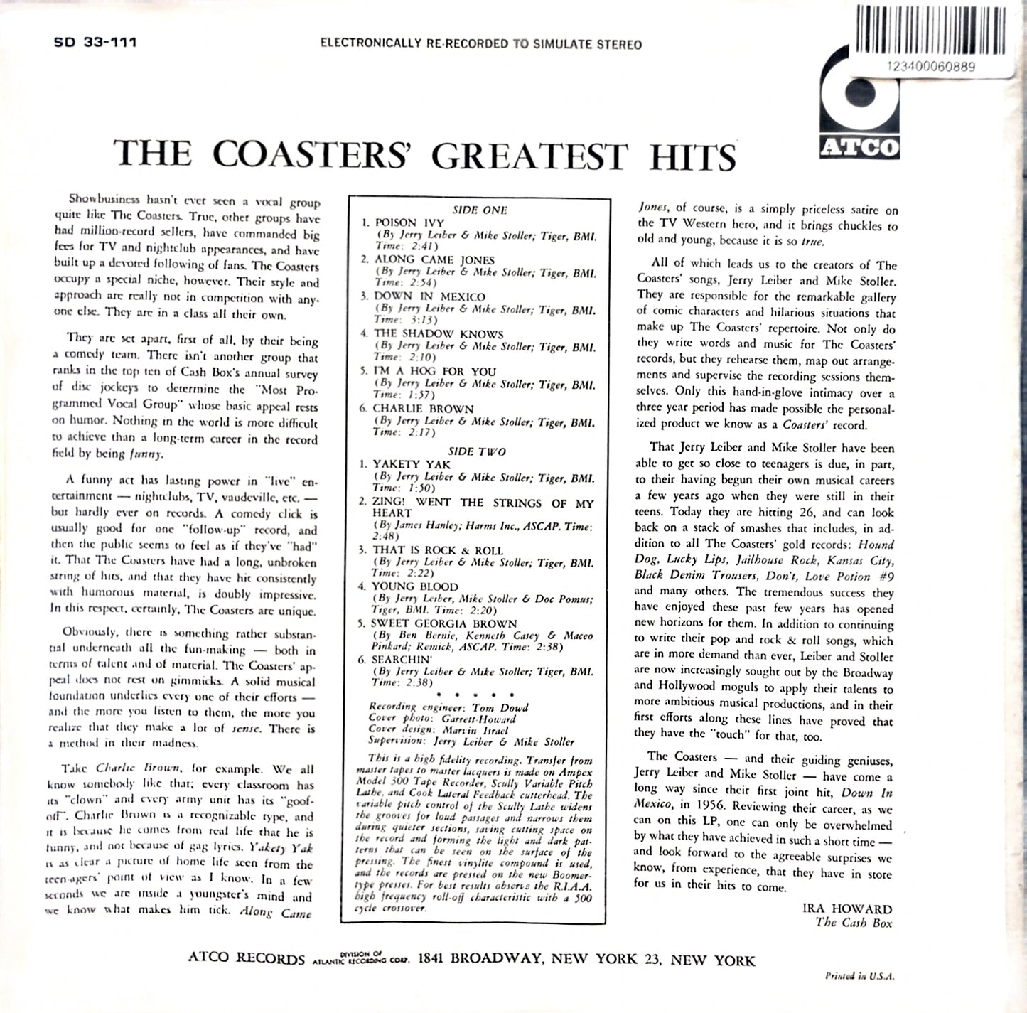 The Coasters – The Coasters' Greatest Hits (used)