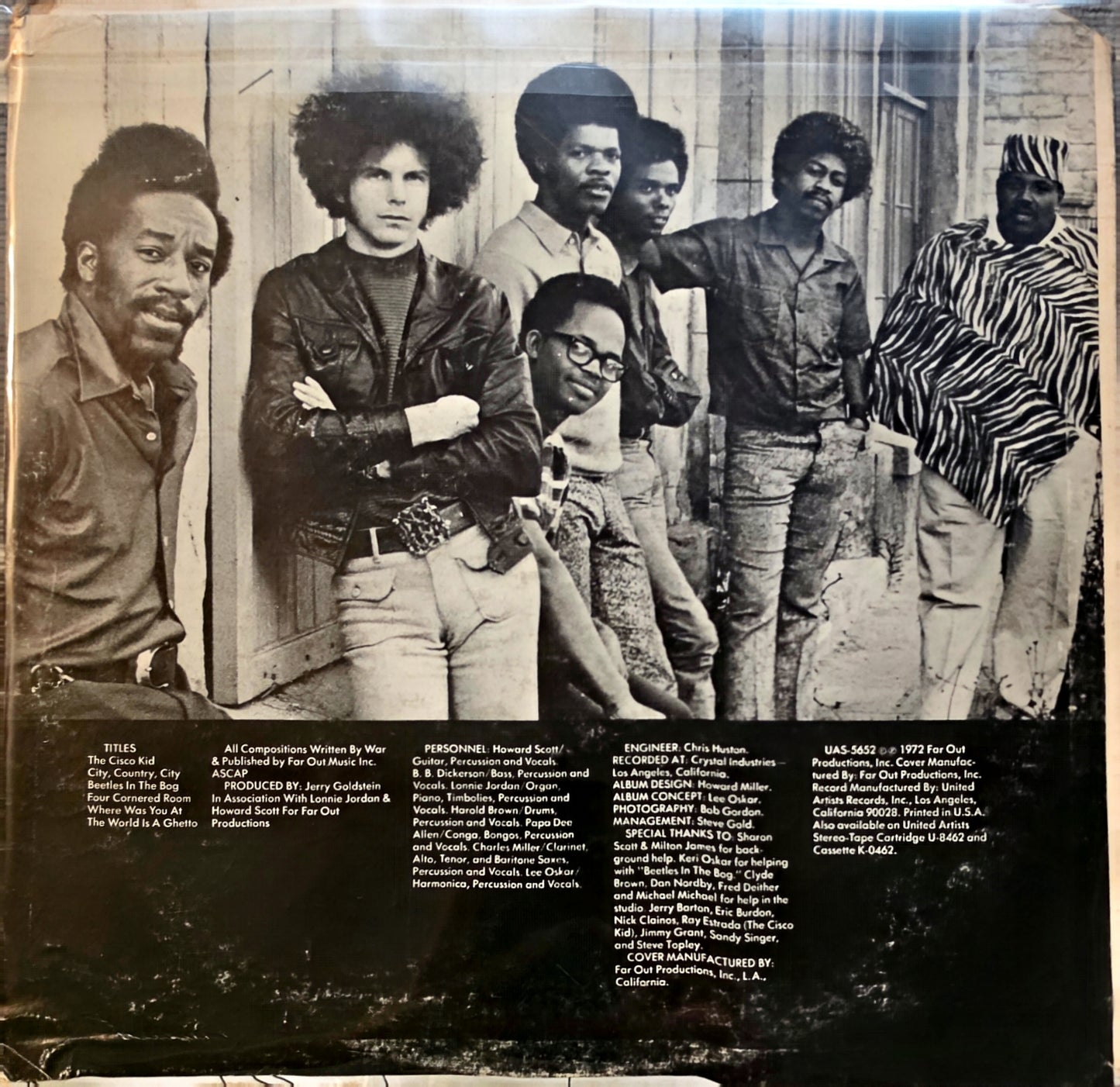War – The World Is A Ghetto (used)(1972 Pressing)