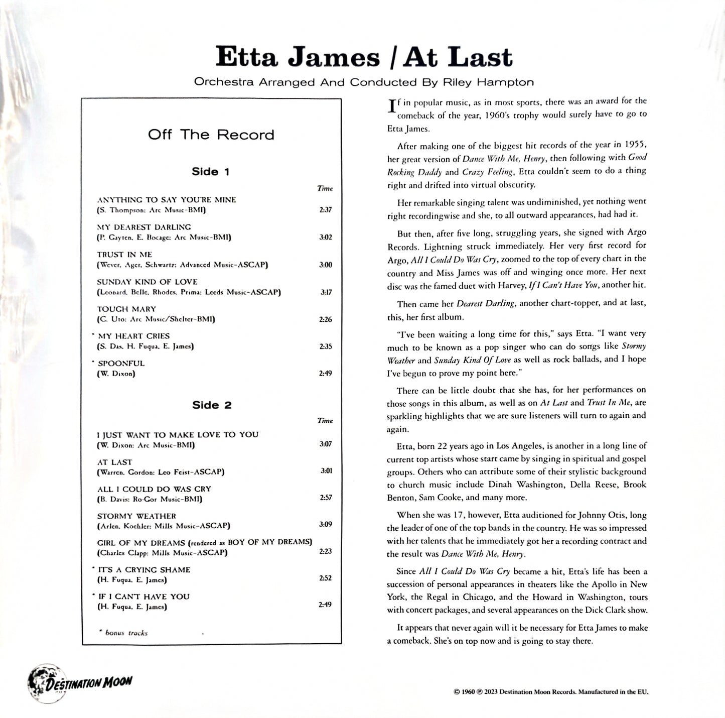 Etta James – At Last! (new) 2023