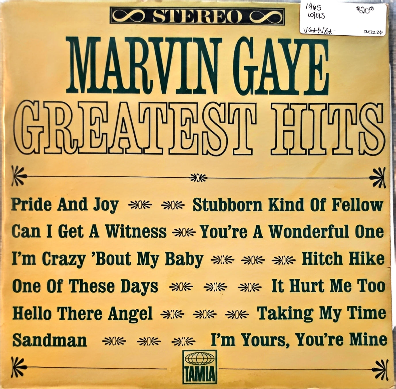 Marvin Gaye – Marvin Gaye's Greatest Hits (used)(1965 Pressing)