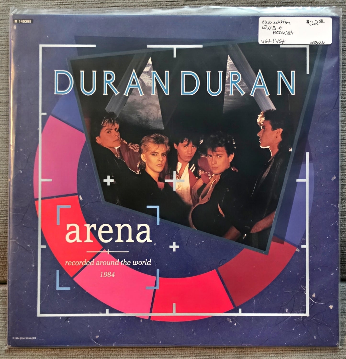 Duran Duran – Arena - Recorded Around The World 1984 (used)(1984 Pressing)
